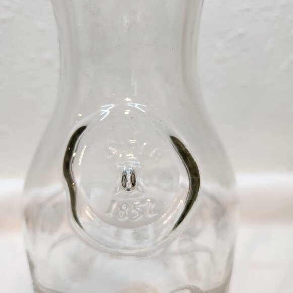 VTG 1988 Norman Kosarin Paul Masson Etched Glass Bird Vine Wine Carafe‎ Decanter - Picture 3 of 8